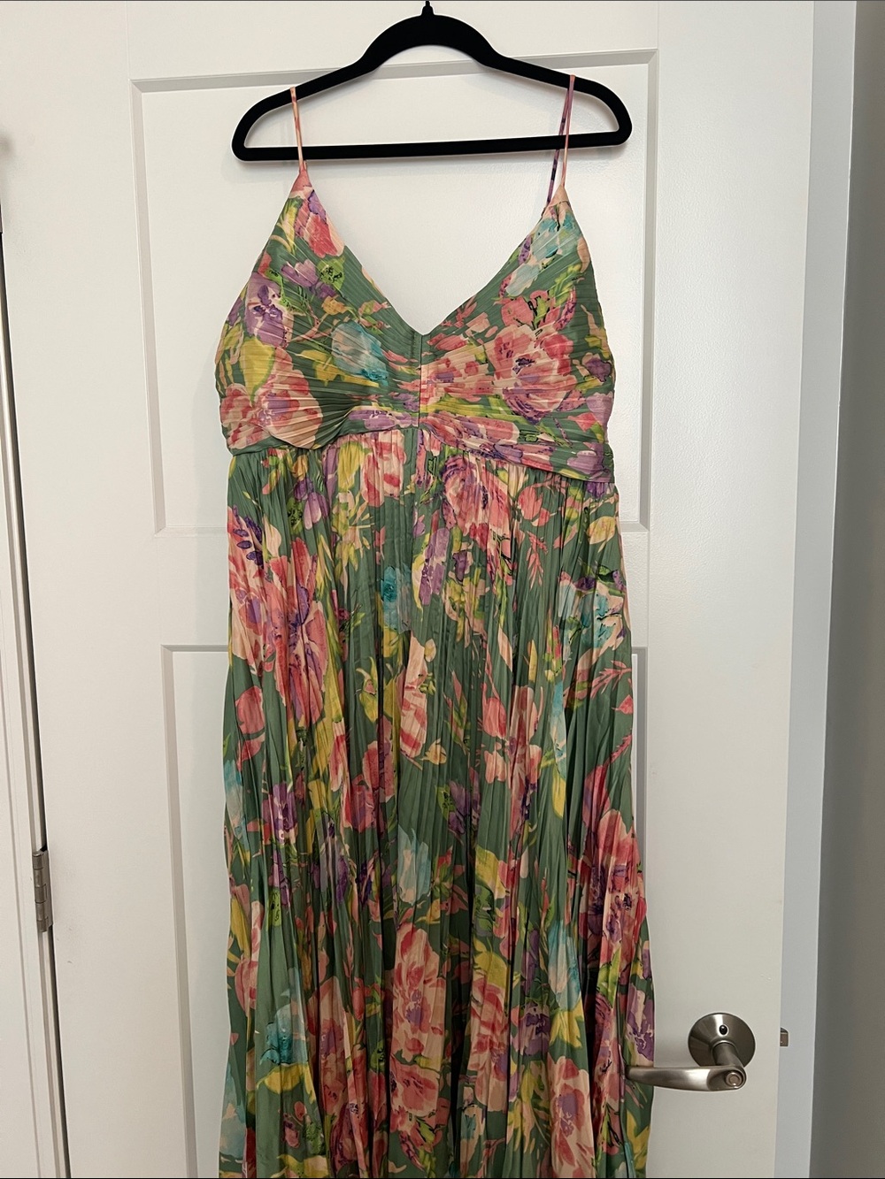 EUC WORN ONCE Astr Maeve Pleated Midi Dress SIZE XL